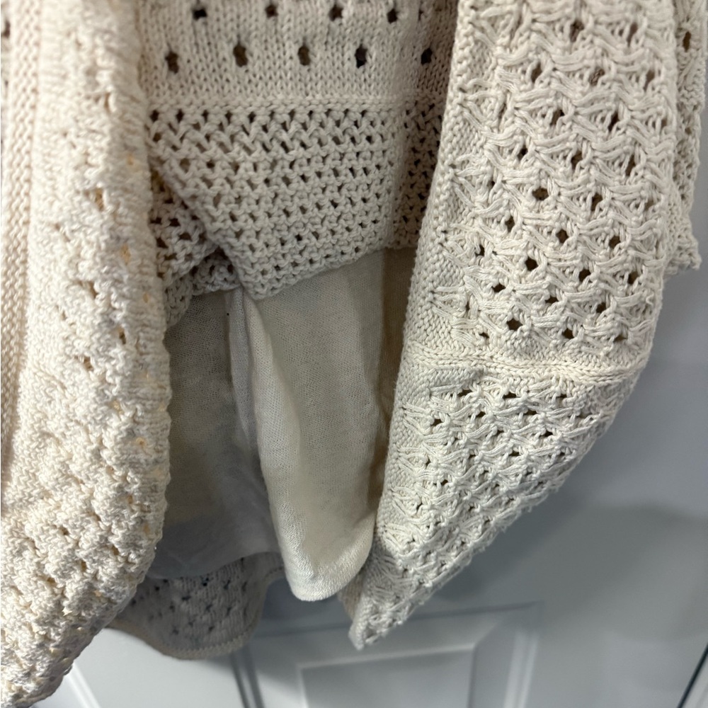 OLD NAVY cream crochet halter dress - Picture 6 of 8